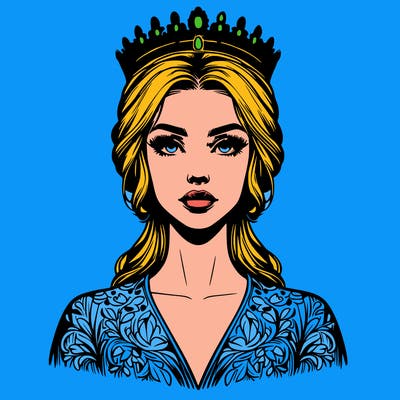 realistic beautiful queen