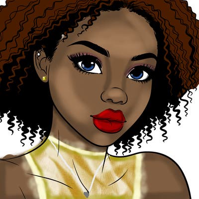 realistic black girl