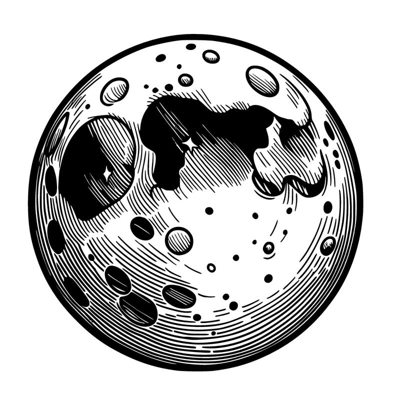 realistic moon