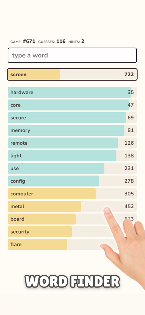 No Wifi Fun - All In One Games - Word Finder puzzle game screen with a list of words