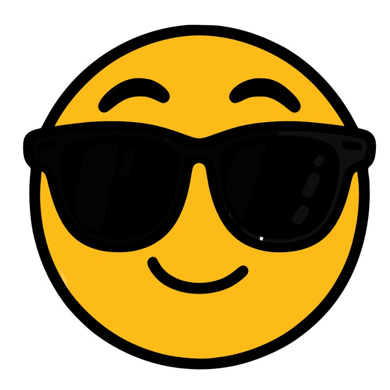 emoji with sunglasses