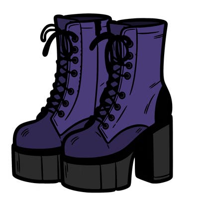 boots with a heel bottom