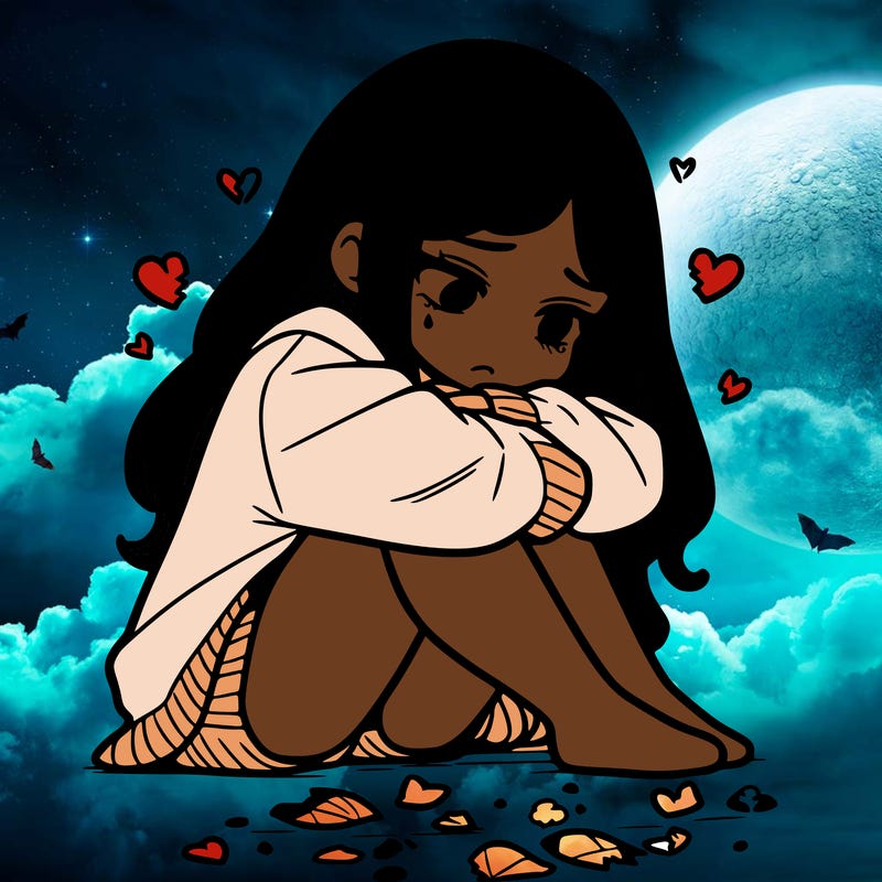 a girl after a breakup