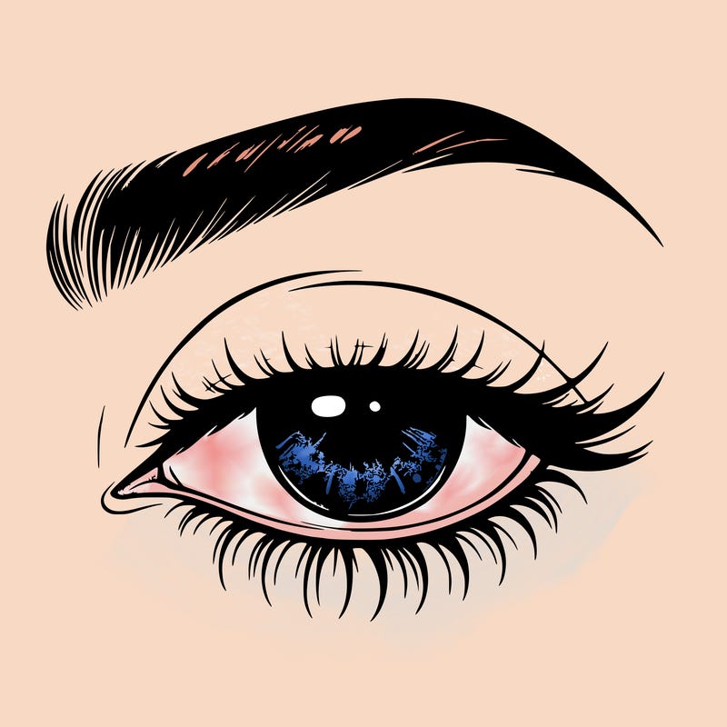 eye closed realistic