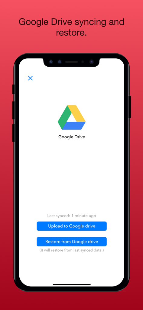 ScanCopy: PDF Editor Converter - Interfaz de sincronización y restauración de Google Drive en la aplicación editor de PDF ScanCopy