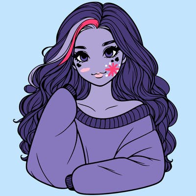 a beautiful girl in a big sweatshirt