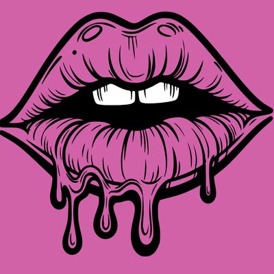 lips that look realistic and drip