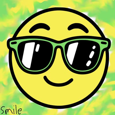 emoji with sunglasses