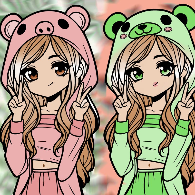 teen girl in animal costume