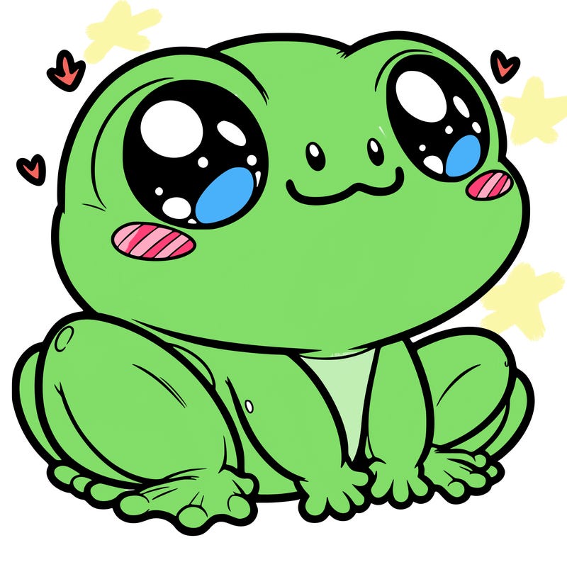 cute frog person realistic