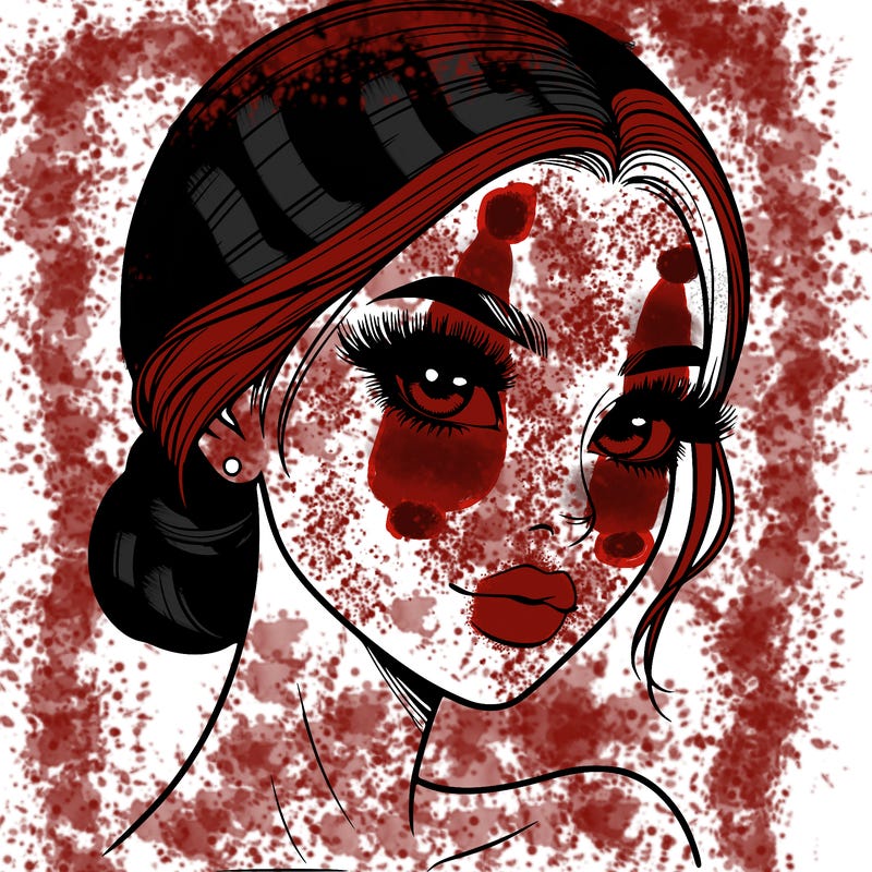 realistic girl with lashes