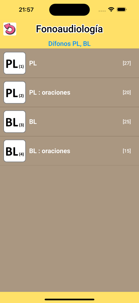 Fonoaudiología : ejercicios CL - Menu of Spanish speech therapy exercises for PL and BL consonant blends