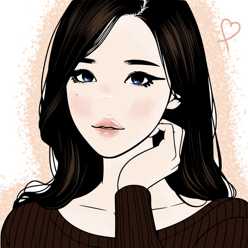 korean woman realistic manga