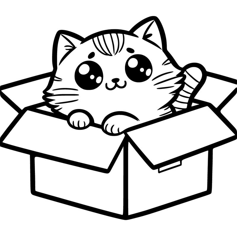 cat in a box
