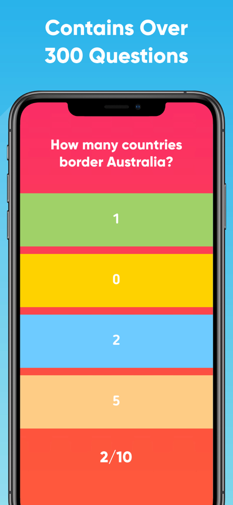 Jogo cerebral Teste Estúpido mostrando uma pergunta de trivia com respostas de múltipla escolha