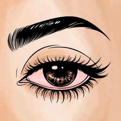 eye closed realistic