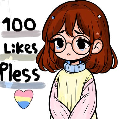 sad girl with glasses in a sweater