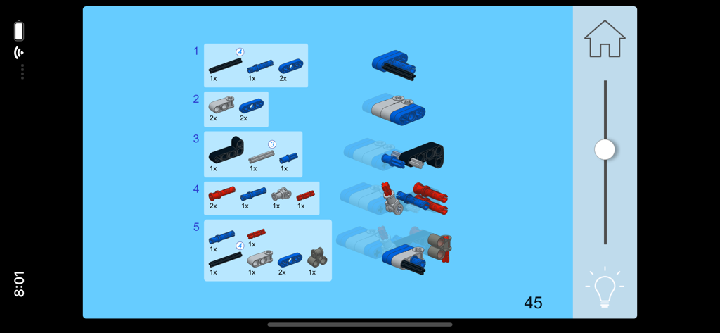 Retro Car for LEGO 9395 Set - Instrucciones de construcción digitales paso a paso para un modelo de coche retro LEGO Technic