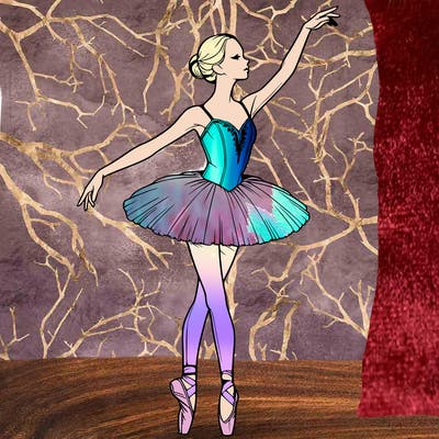 realistic ballerina