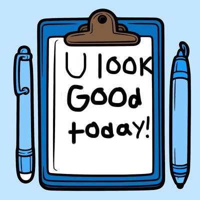 blank clip board with pen