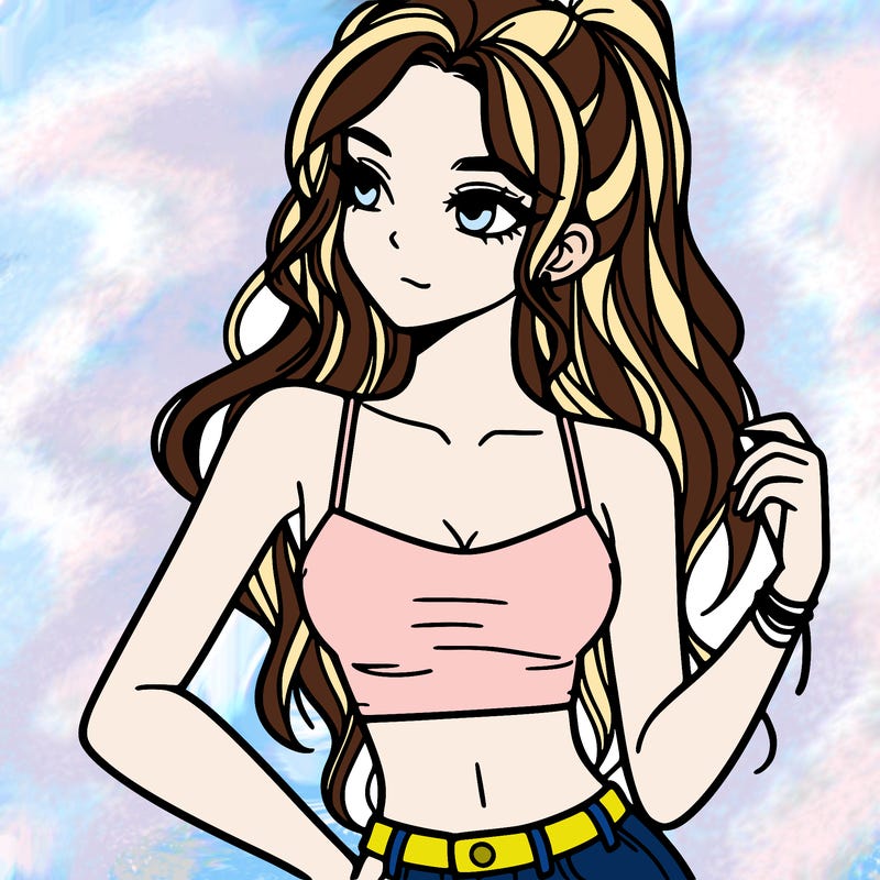 girl in crop top