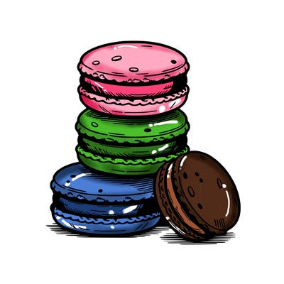 stack of macarons
