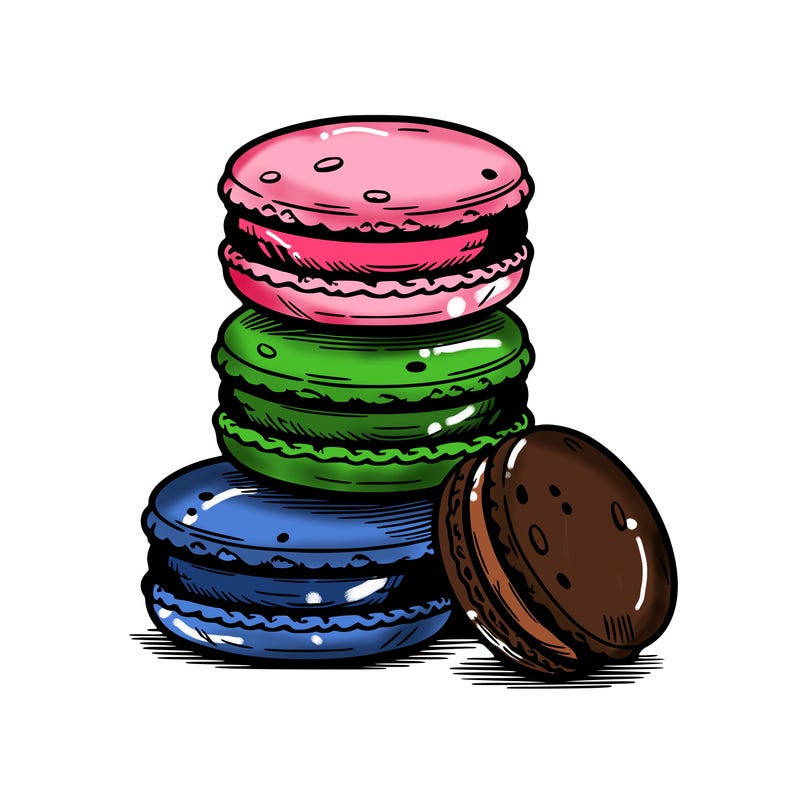 stack of macarons