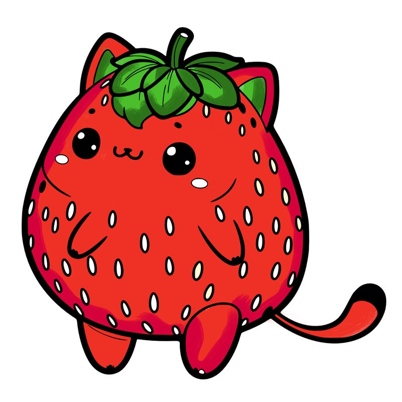 strawberry cat
