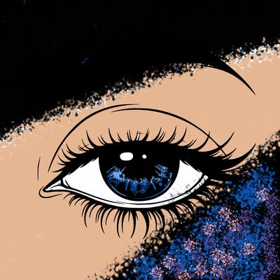 eye closed realistic