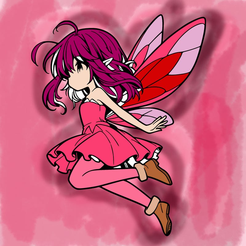 manga fairy flying