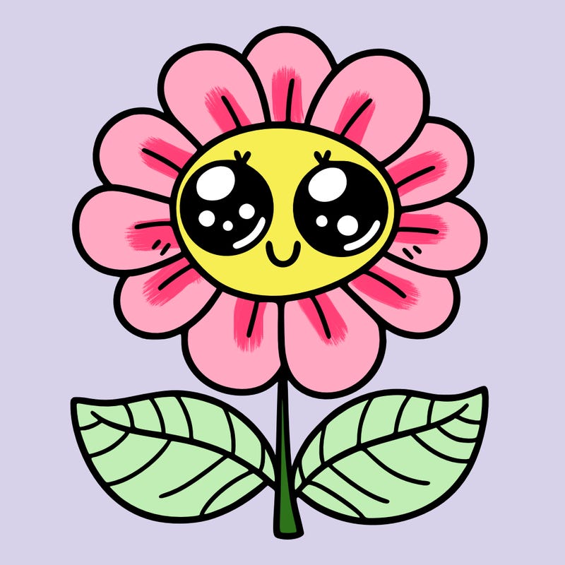 flower with eyes