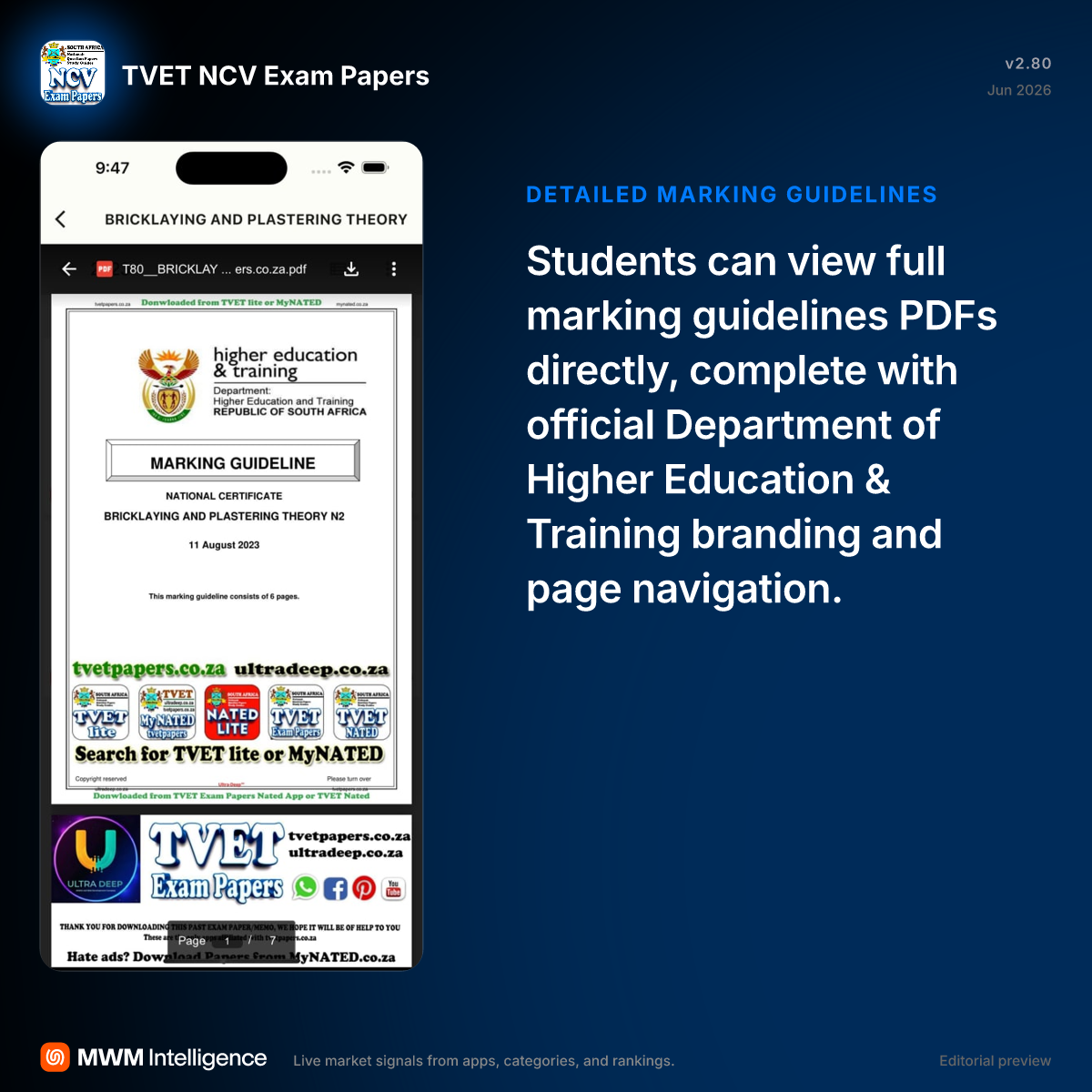TVET NCV Exam Papers - Education App | MWM