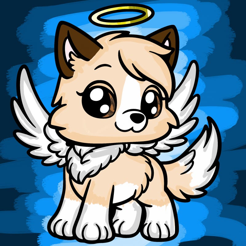 angel pup wolf