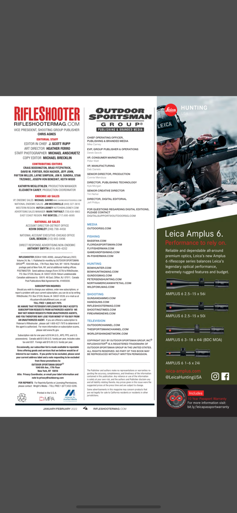 Rifleshooter - Rifleshooter App Info-Seite und Anzeige für Leica-Gewehr Zielfernrohre