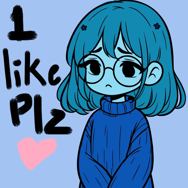 sad girl with glasses in a sweater