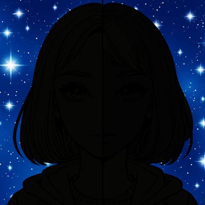 split realistic girl