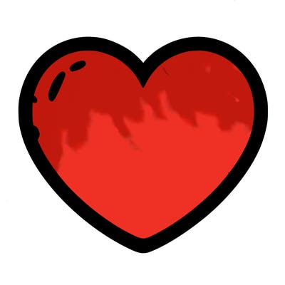 a blank heart