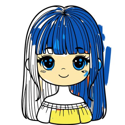 girl with straight hair