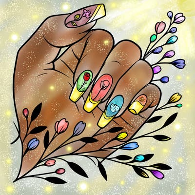 nails with french tip