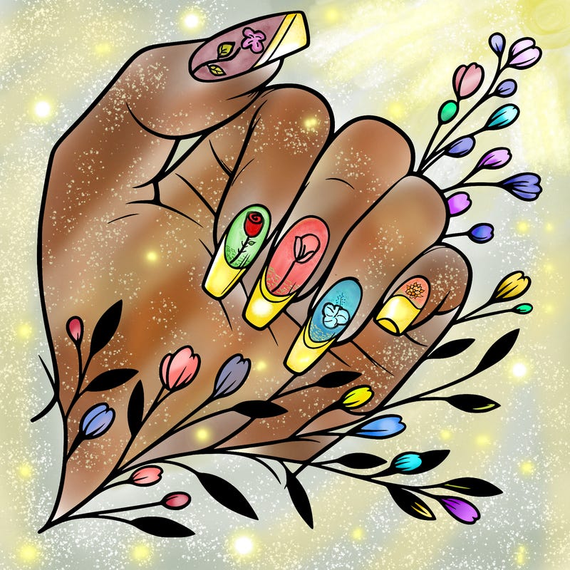 nails with french tip