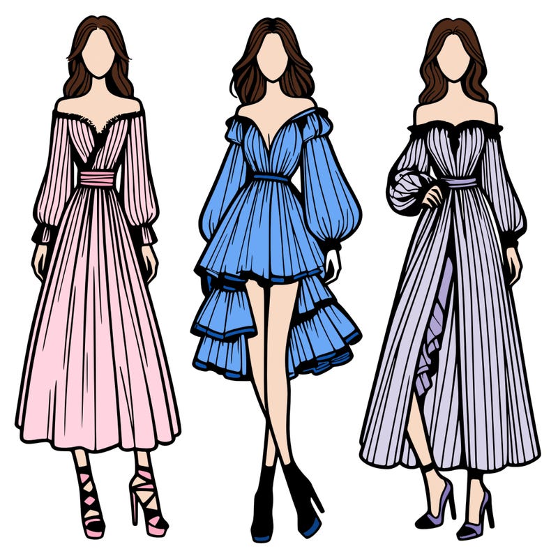 fashion models dresses