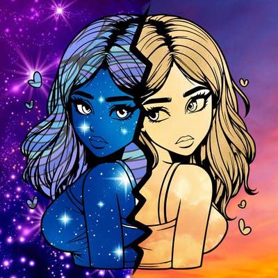 realistic girl split