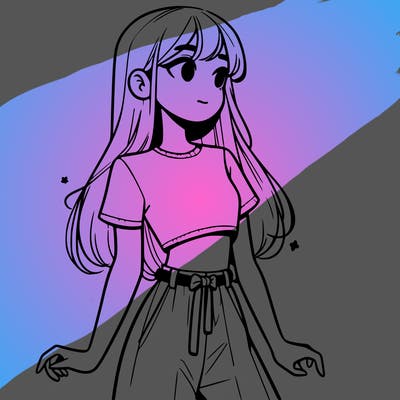 girl in a cute crop top