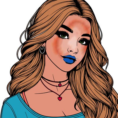 detailed realistic girl