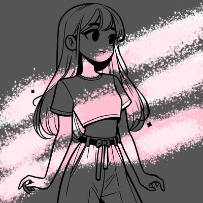 girl in a cute crop top