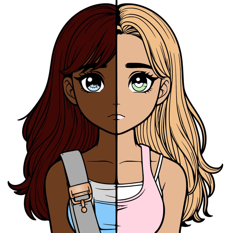 realistic girl split