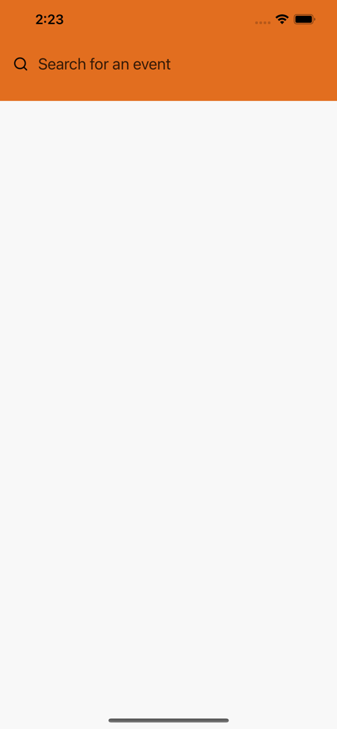 AAVMC - A search bar for finding veterinary medical education conferences and events in the AAVMC app