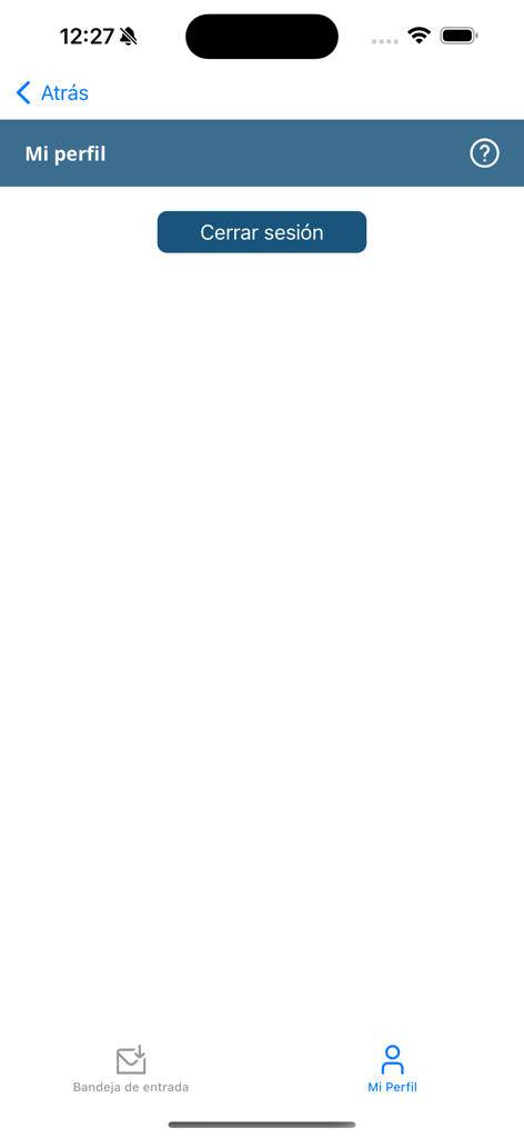 SealSign - SealSign mobile app user profile interface showing the logout button and navigation menu
