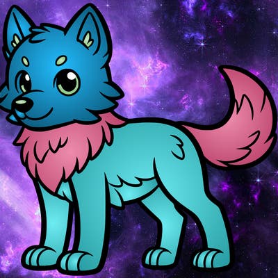 simple wolf