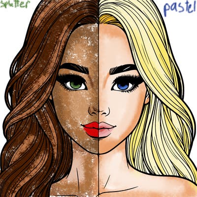 realistic pretty girl